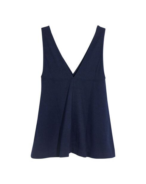 Robe Flora bleu marine