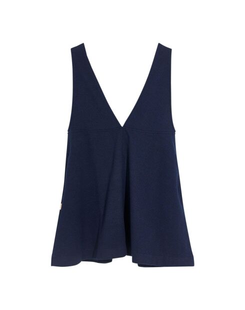 Robe Flora bleu marine