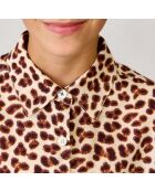 Chemise Leopard Ave marron