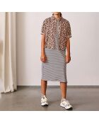 Chemise Leopard Ave marron