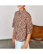 Chemise Leopard Ave marron
