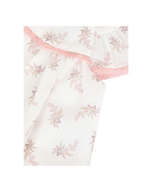Blouse Fleurs écrue