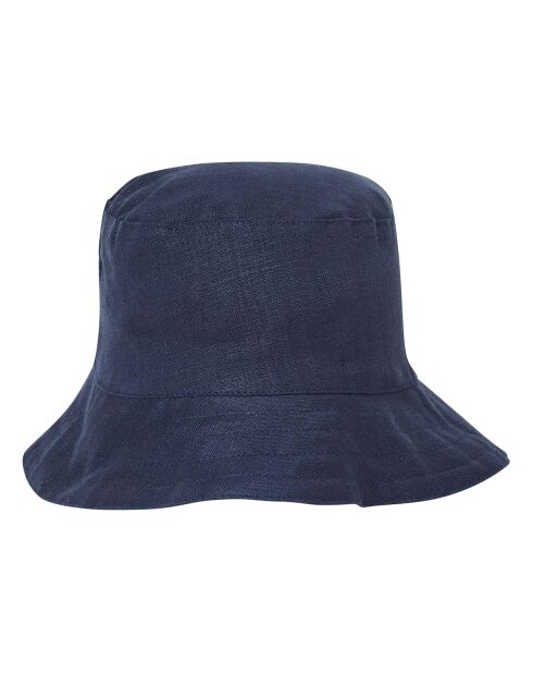 Chapeau Lin bleu marine