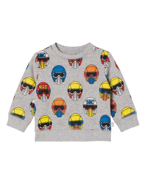 Sweat Casques Coton Bio gris