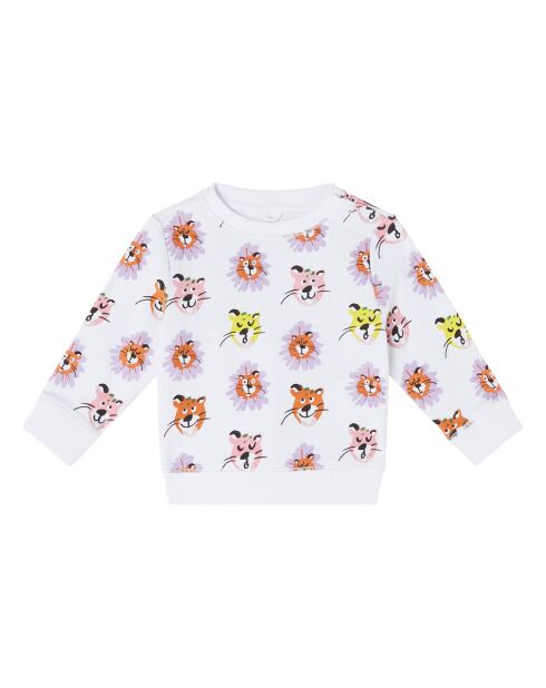 Sweat Guépard blanc