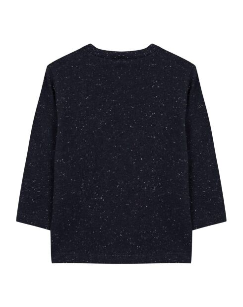 T-Shirt Moucheté Ours bleu marine