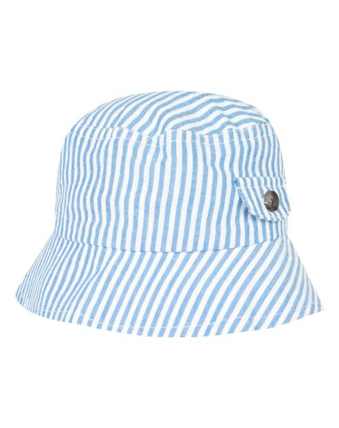 Chapeau Rayé bleu