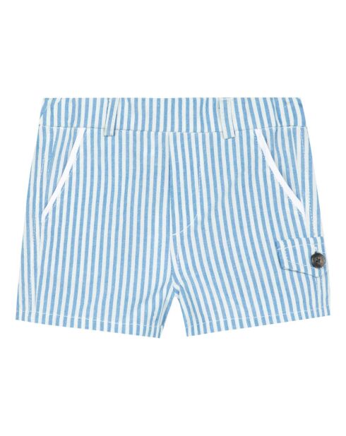 Short Rayé bleu