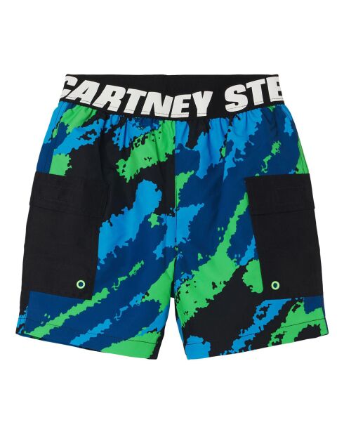 Short de Bain Polyester Recyclé Collection Active Wear noir