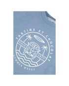 T-Shirt Summer Waves bleu