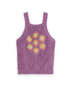 Top Crochet violet