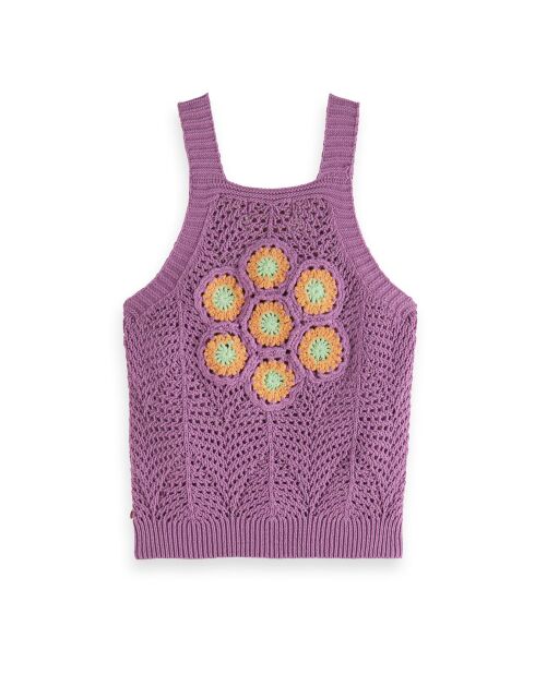 Top Crochet violet