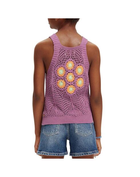 Top Crochet violet