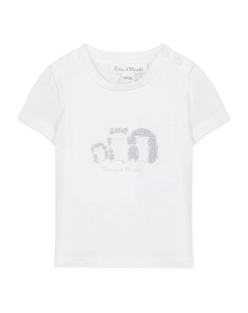 T-Shirt Hérissons blanc