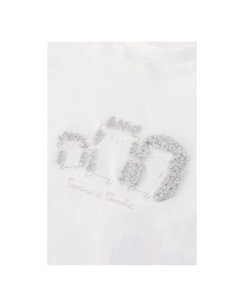T-Shirt Hérissons blanc