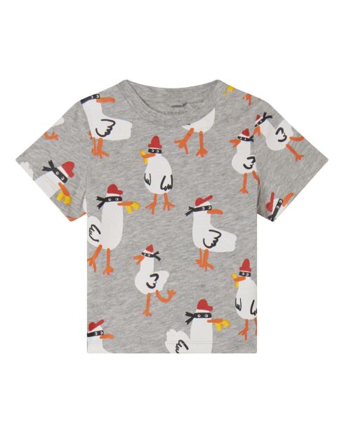 T-Shirt Gangster gris chiné