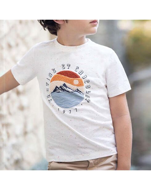 T-Shirt Texturé 1977 blanc