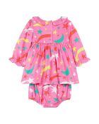 Robe Etoiles Filantes Tencel rose