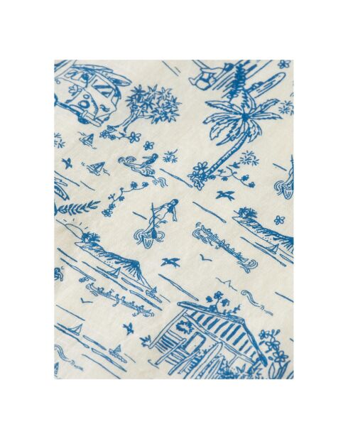 Blouse Surf and Sup blanc/bleu