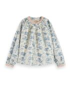 Blouse Surf and Sup blanc/bleu