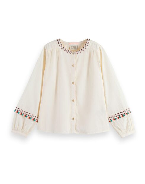Chemise Broderie écrue