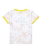 T-Shirt Coton Bio Tie And Dye Heart rose pâle