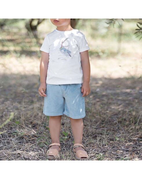 T-Shirt Avenue de la Mer blanc