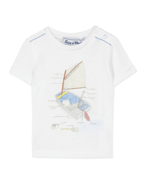 T-Shirt Avenue de la Mer blanc