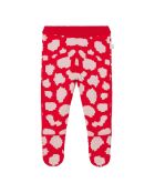 Legging à Pieds rouge
