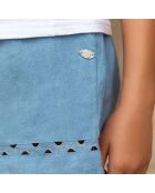 Short Ajouré bleu
