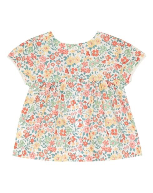 Blouse Liberty écru/multicolore