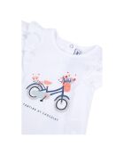 T-Shirt Volants blanc