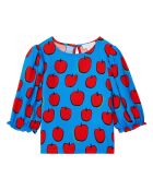 Blouse Pommes bleue