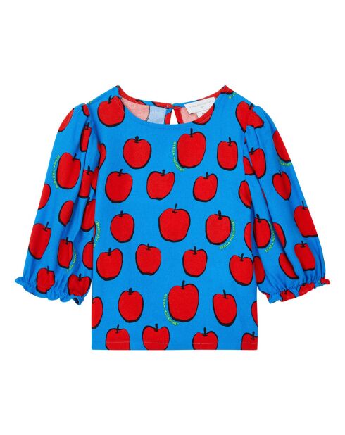 Blouse Pommes bleue