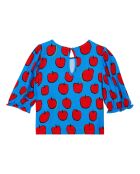 Blouse Pommes bleue