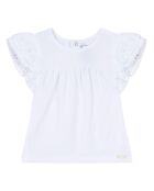 Top Broderie Anglaise blanc