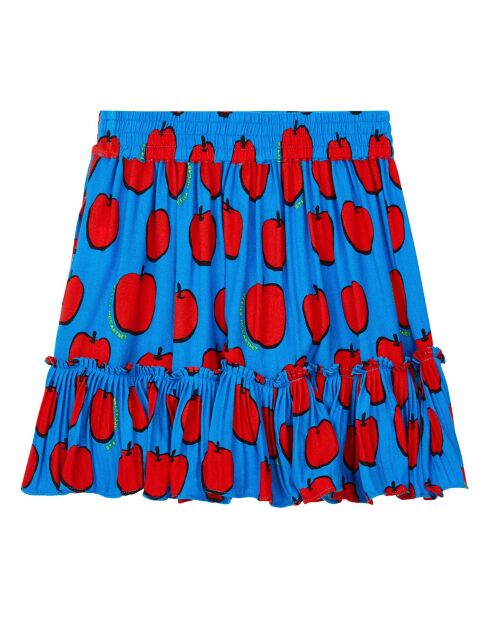 Jupe Pommes bleue