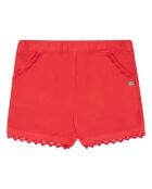 Short Broderie rouge