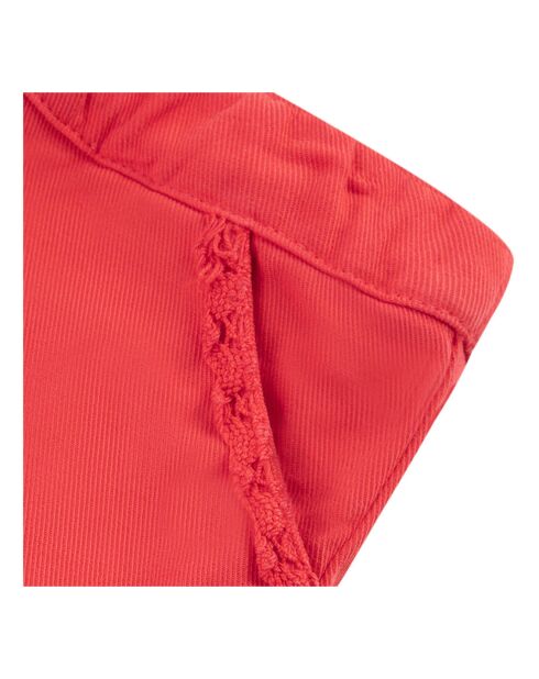 Short Broderie rouge