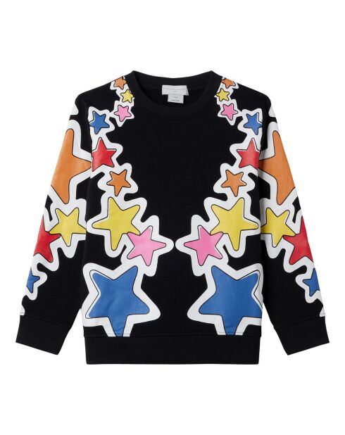 Sweat Etoiles Coton Bio noir