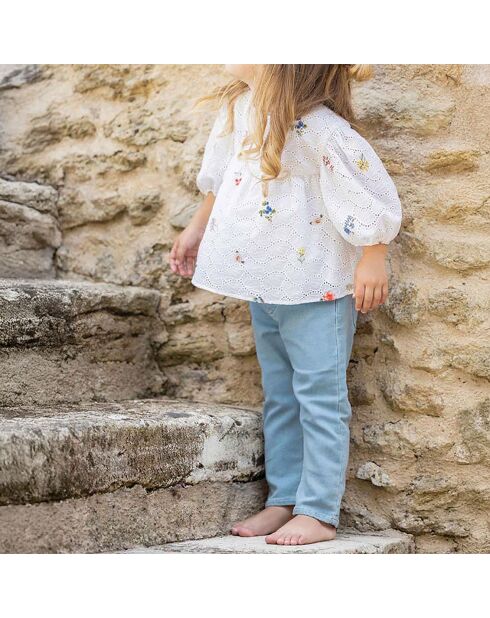 Blouse Ajourée blanche