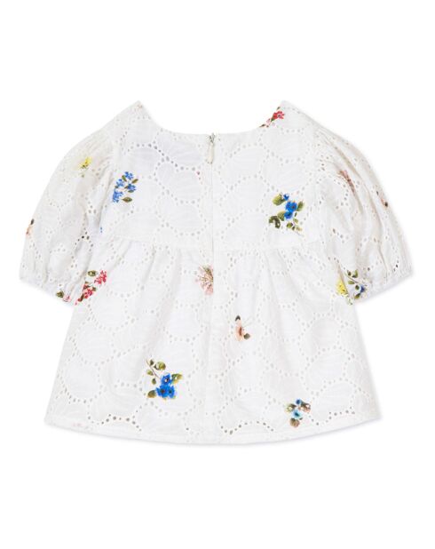 Blouse Ajourée blanche