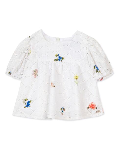 Blouse Ajourée blanche