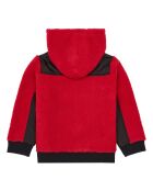 Sweat Demi Zip Polaire Polyester Recyclé rouge