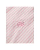Chemise Striped Brodée rose