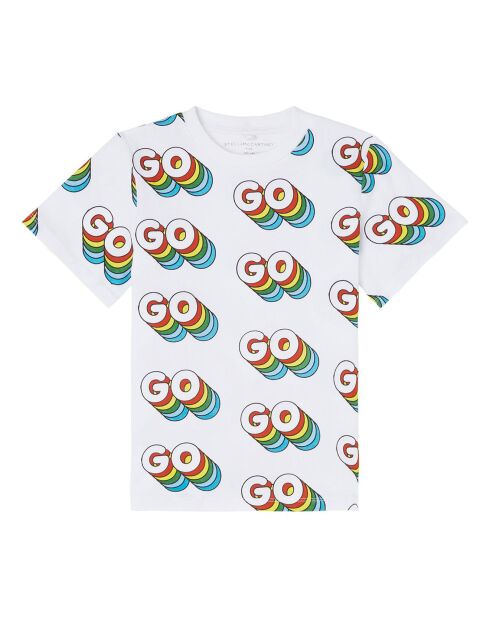 T-Shirt Go blanc/multicolore