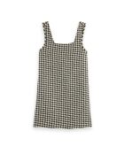 Robe en Laine mélangée Pied de Poule grise