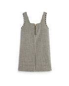 Robe en Laine mélangée Pied de Poule grise
