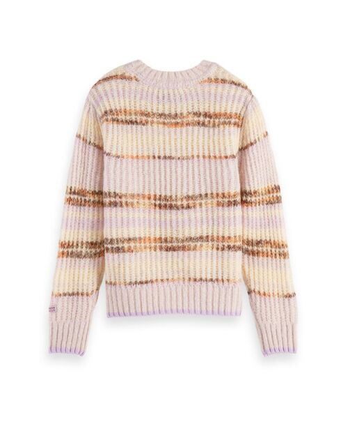 Pull en Laine mélangée Imprimé rose pâle
