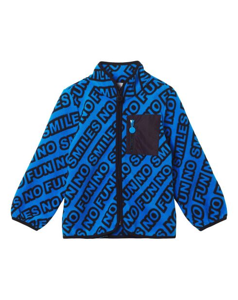 Sweat Polaire Polyester Recyclé bleu